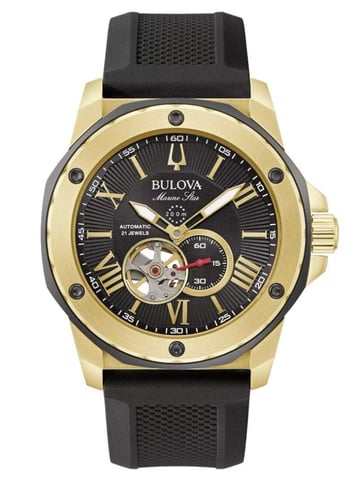 Bulova Marine Star Men's Black Watch 98A272