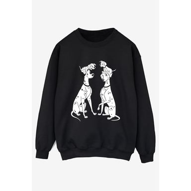 Disney Womens/Ladies 101 Dalmatians Family Sweatshirt (Black)