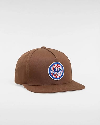 VANS Lopside Snapback Hat in Coffee Liqueur