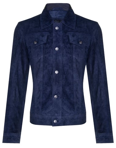 Chaqueta vaquera de piel de cabra para hombre - Adelaide