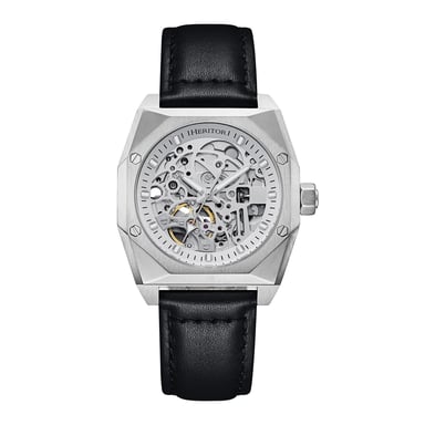 Reloj automático Heritor Elliott con correa de cuero