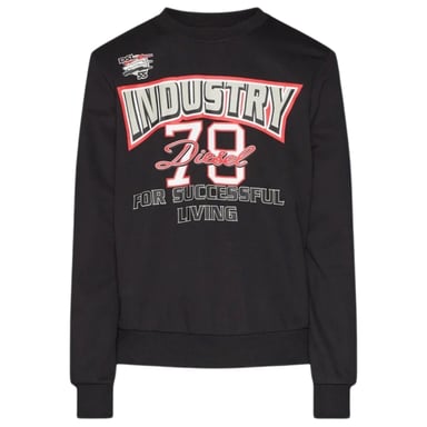 Diesel Industry 78 Logo sudadera negra