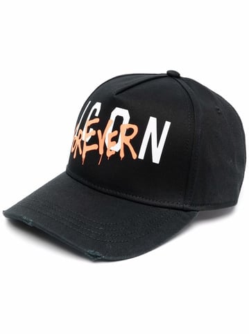 Gorra de béisbol negra Icon Forever de Dsquared2