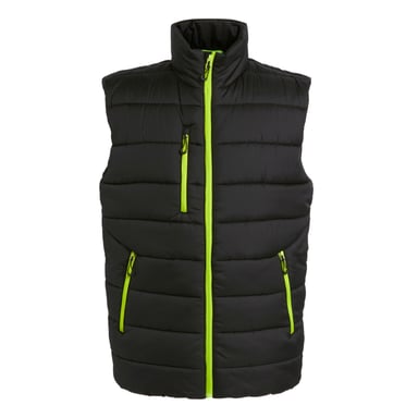 Regatta Mens Navigate Thermal Body Warmer (Black/Lime Green)