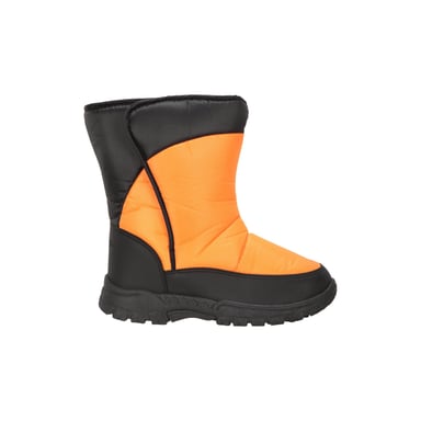 Mountain Warehouse Childrens/Kids Caribou Adaptive Striped Snow Boots (Orange)