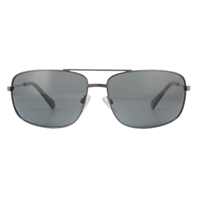 Gafas de sol polarizadas Polaroid rectangle para hombre en gris rutenio oscuro