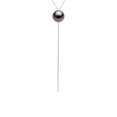 Necklace Tie- Real Cultured Tahiti Pearl Round 12-13 mm
