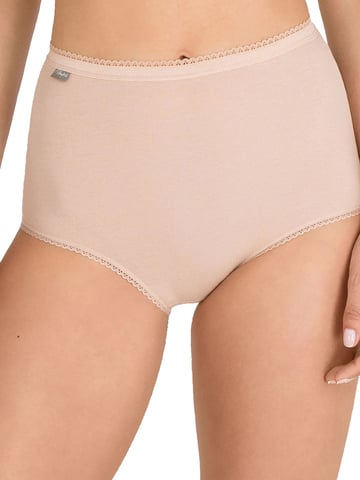 Cotton Stretch Maxi Brief 6 Pack - Beige