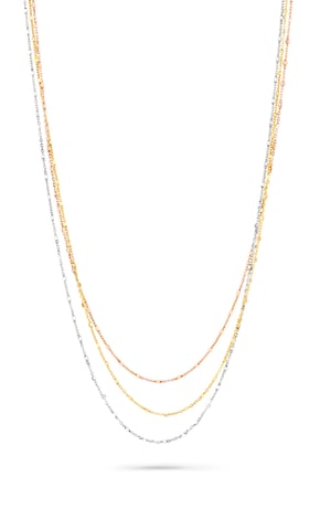 Orphelia Women's 925 Sterling Silver Necklace - Gold/Silver/Rose ZK-7204