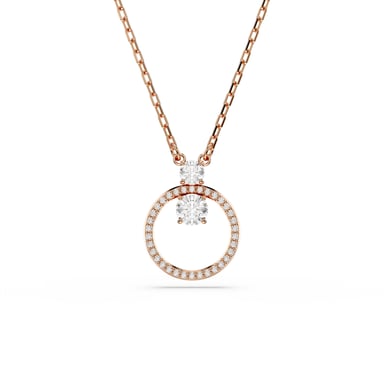 Swarovski 'Dextera' Women's Gold Plated Metal Necklace - Rose 5692266