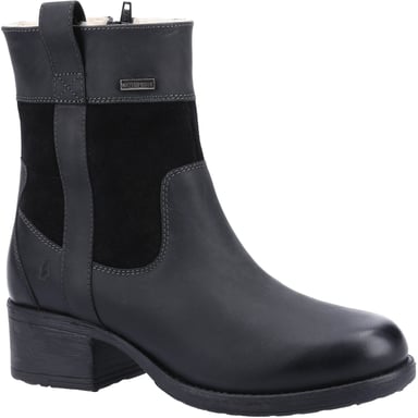 Hush Puppies Saskia Leather Women's Black Boots