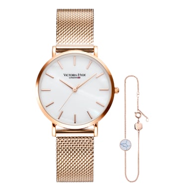 VICTORIA HYDE Watch Gift Set Seven Sisters rosegold