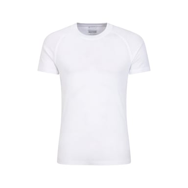 Mountain Warehouse Mens Talus Round Neck Short-Sleeved Thermal Top (White)