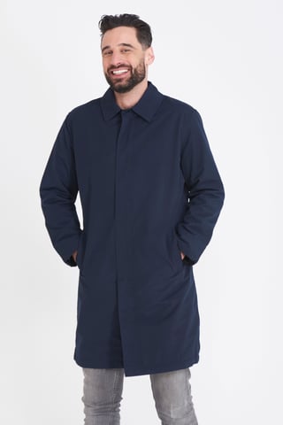 Carter & Jones Fleece Lined Raincoat in Navy