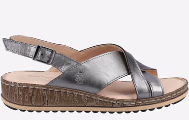 Hush Puppies Elena Cross Over Wedge Womens