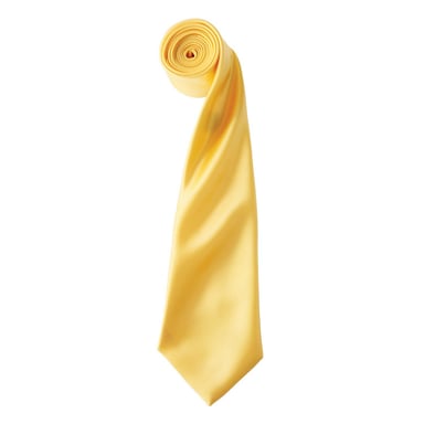 Premier Unisex Adult Colours Satin Tie (Sunflower)