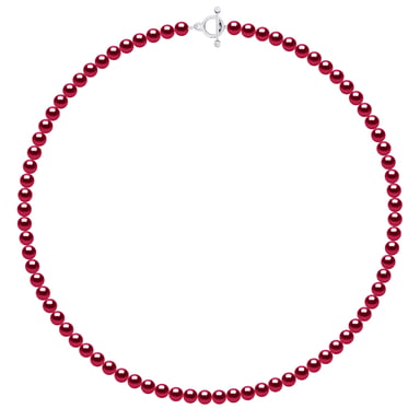Necklace of Real Cultured Freshwater Pearls and Round 6-7 mm