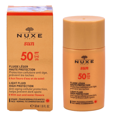 Nuxe Sun Fluido Ligero Facial Alta Protección Spf50 50 ml