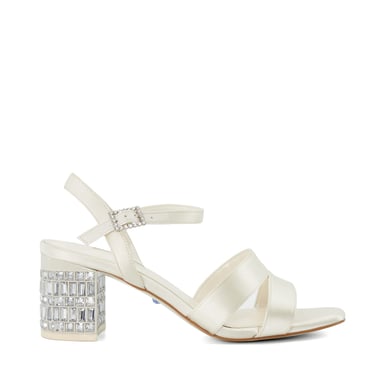 Dune Ladies Matrimonie - Jewel Embellished Block Wedding Heels