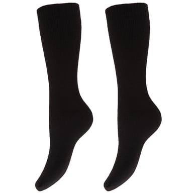 Floso Womens/Ladies Thermal Winter Wellington/Welly Boot Socks (2 Pairs) (Black)