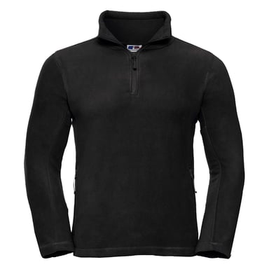 Russell Mens 1/4 Zip Outdoor Fleece Top (Black)