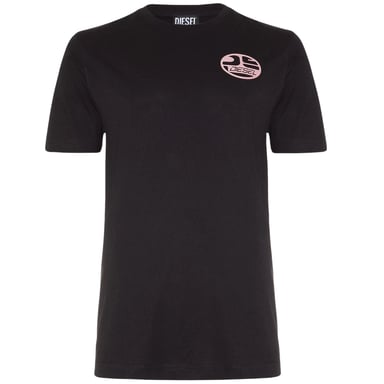Diesel camiseta ovalada DS con logo negro