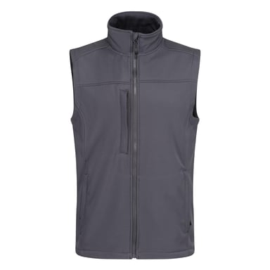 Regatta Mens Flux Softshell Body Warmer (Seal Grey/Seal Grey)