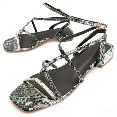 Sandalía de Tacón Montevita Sandalo2 en Plata