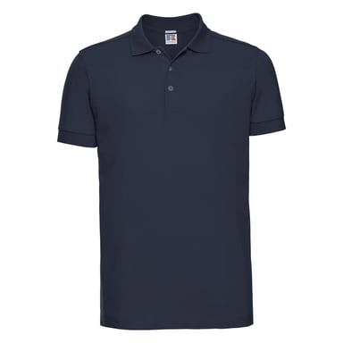Russell Mens Stretch Short Sleeve Polo Shirt (French Navy)