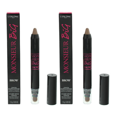 Lancome Monsieur Big 01 Blonde Brow Crayon 1.5g X 2