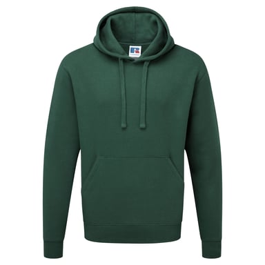 Russell Mens Authentic Hooded Sweatshirt / Hoodie (Bottle Green)