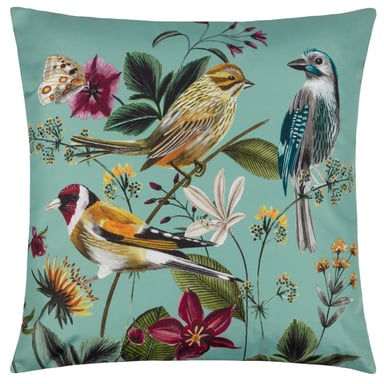 Funda de Cojín de Exterior Wylder Tropics Jardín de Medianoche con Aves