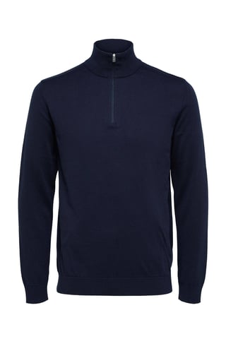 SELECTED HOMME jersey de mezcla de punto fino SLHBERG blazer azul marino