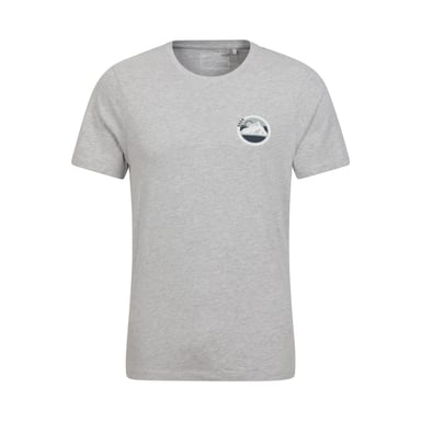 Mountain Warehouse Mens Oban Mountain Cotton T-Shirt (Grey)