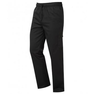 Premier Unisex Adult Essential Chef Trousers (Black)