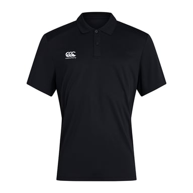 Canterbury Mens Club Dry Polo Shirt (Black)