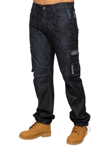Enzo | Vaqueros de combate para hombre - Azul oscuro