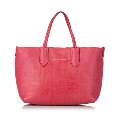 Vintage Alexander McQueen Leather Satchel Pink