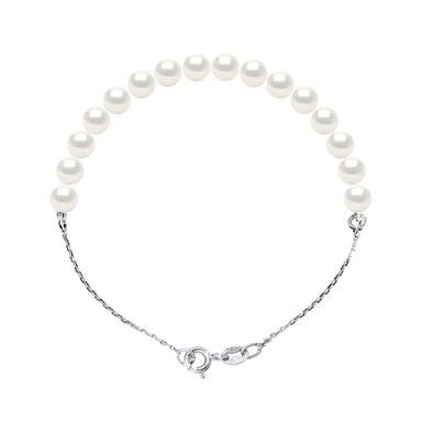 Bracelet Real Cultured Freshwater Pearl Round 6-7 mm