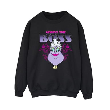 Disney Womens/Ladies The Little Mermaid Ursula Mum Is The Boss Sweatshirt (Black)