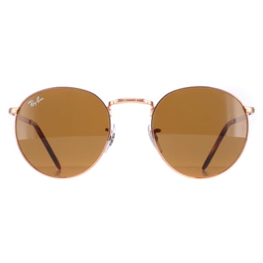 Ray-Ban Redonda Unisex Oro Rosa Marrón RB3637 Nueva Redonda