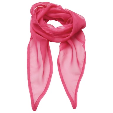 Premier Unisex Adult Colours Chiffon Scarf (Fuchsia)