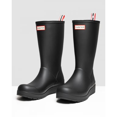 Hunter Play Tall Damen Regenstiefel en Negro