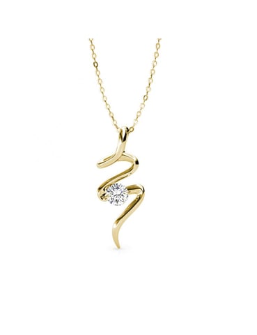 Colgantes Espiral - Oro y Cristal