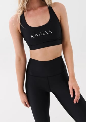 PE Nation Womens Kaaiaa X P.E Nation Recycled Poly Sports Bra in Black