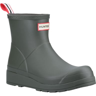 Hunter Play Short Rubber Women's Dark Olive Wellington Boots