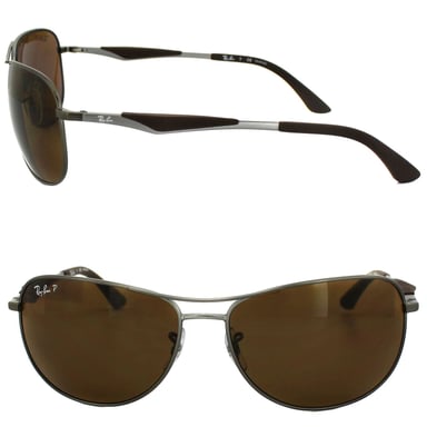 Gafas de sol Ray-Ban 3519 029/83 Gunmetal Marrón polarizadas 59 mm