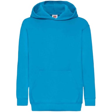 Fruit Of The Loom Kids Unisex Classic 80/20 Hoodie (Azure Blue)