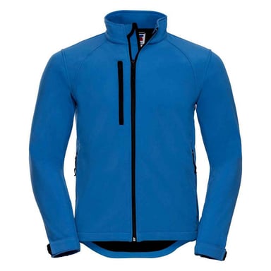 Russell Mens Plain Soft Shell Jacket (Azure)