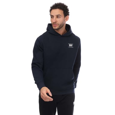 Men's DKNY Printed Logo Blackwater Hoodie in Navy